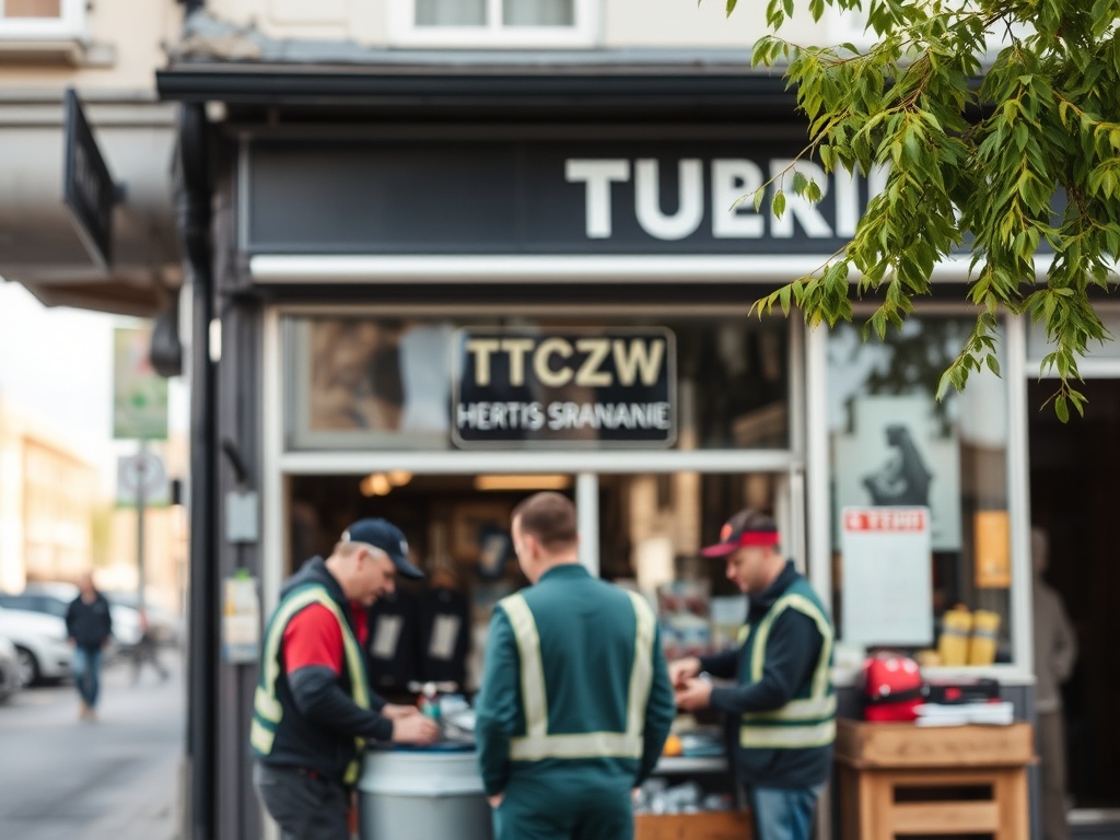 Wykresy przedstawiające stopę bezrobocia i przeciętne wynagrodzenie w Tczewie – dane GUS dla rynku pracy